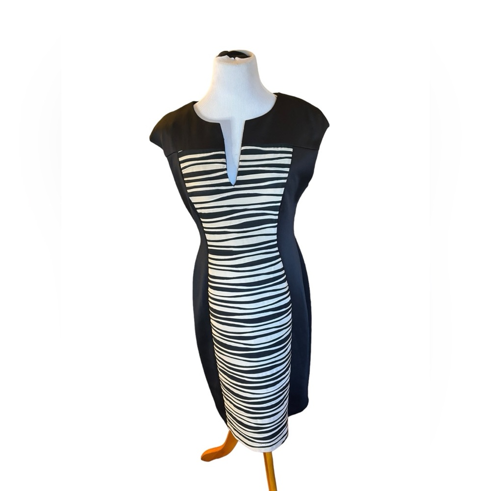 DB Established 1962 Women's Black‎ & Cream Sleeveless Dress Size 12